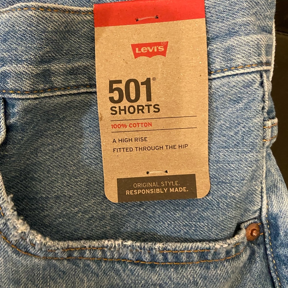 Levi Straus 501 Jean Shorts with tag - Picture 5 of 5